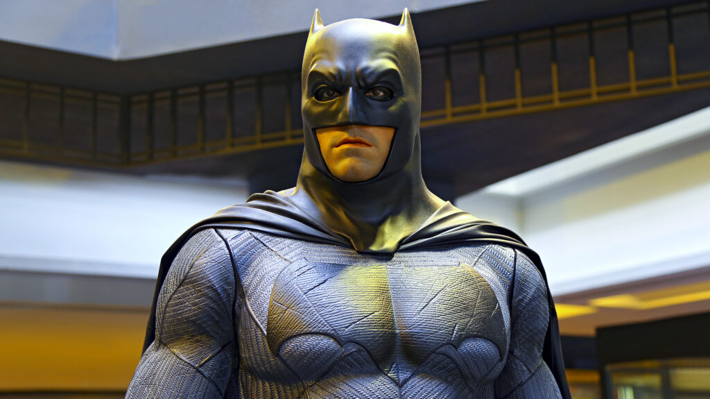 Batman statue as a symbol of protection for home insurance.